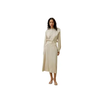 LILIXIUKE Skirt Set Women's Beige Camel