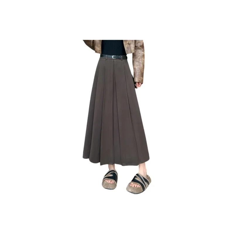 Oudifu Casual Long Skirt Women's-12