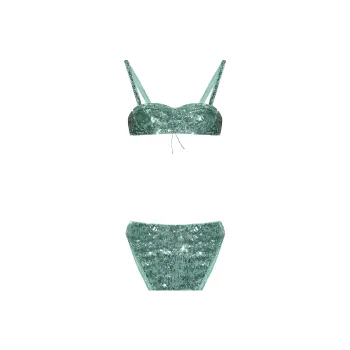 Oséree Sequin embellished High waisted Bikini