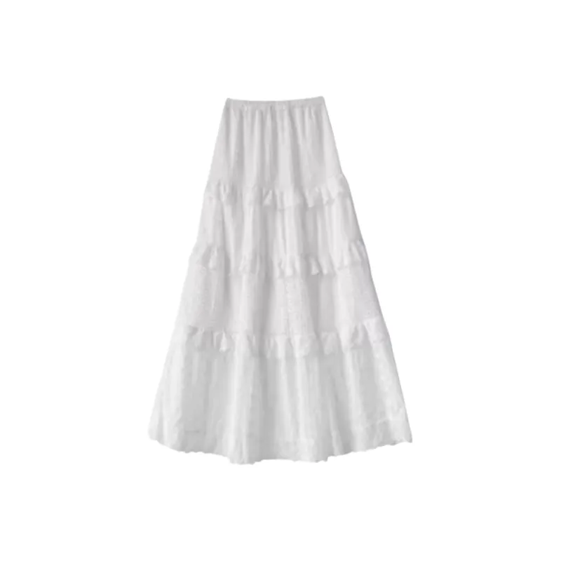 OUTDOORPRINCE Casual Long Skirt Women's White-0