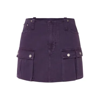 MOCO Denim Shorts Women's Taro Purple