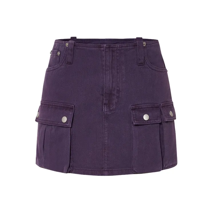 MOCO Denim Shorts Women's Taro Purple-0