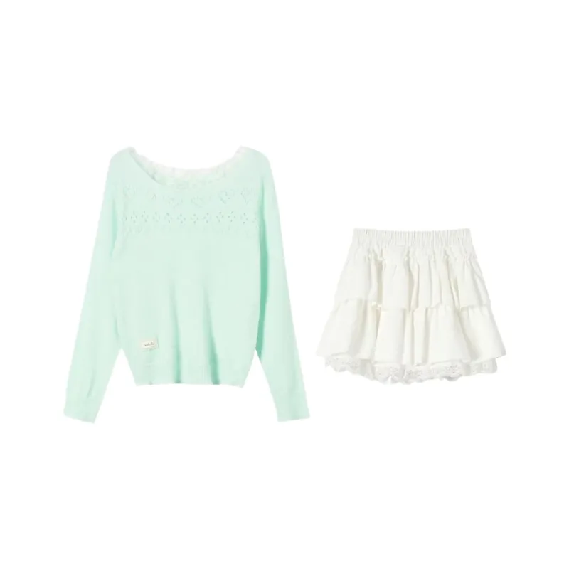 YGPRW Two Piece Skirt Sets Women's-0