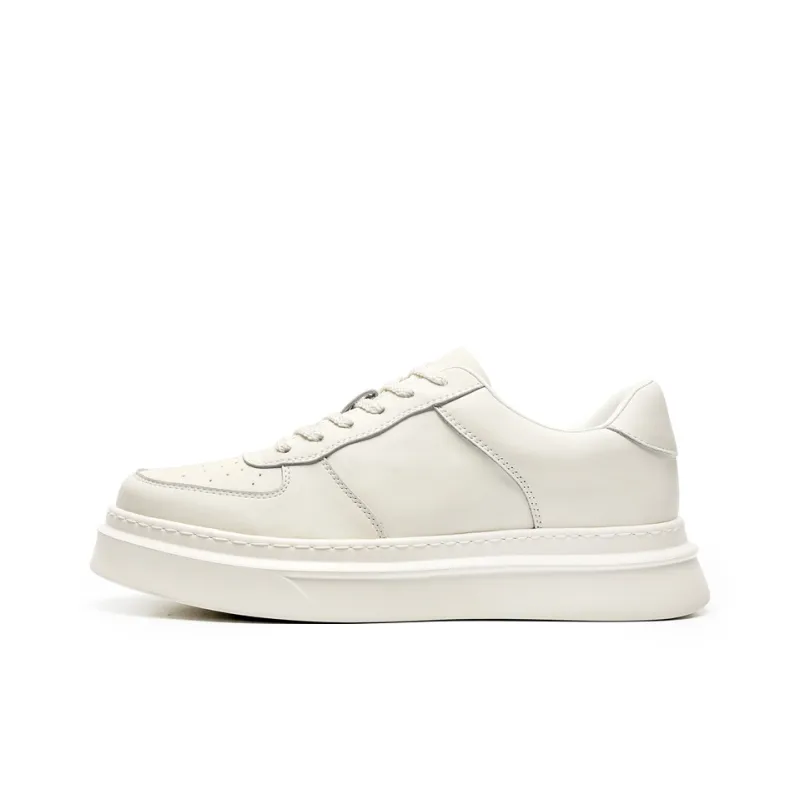 JOSINY Low Top Skateboard Shoes Men's White-0