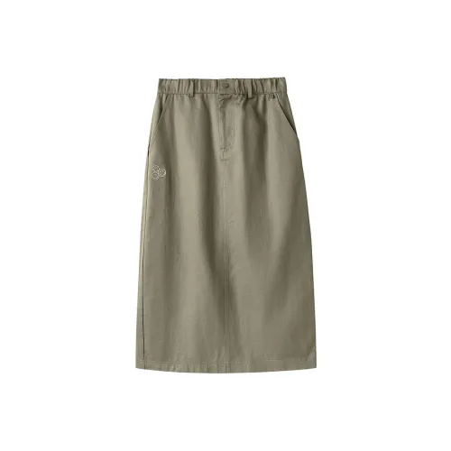Skechers x SmileyWorld Casual Long Skirt Women's Mushroom Brown