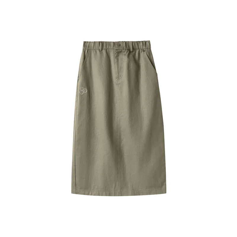 Skechers x SmileyWorld Casual Long Skirt Women's Mushroom Brown-0