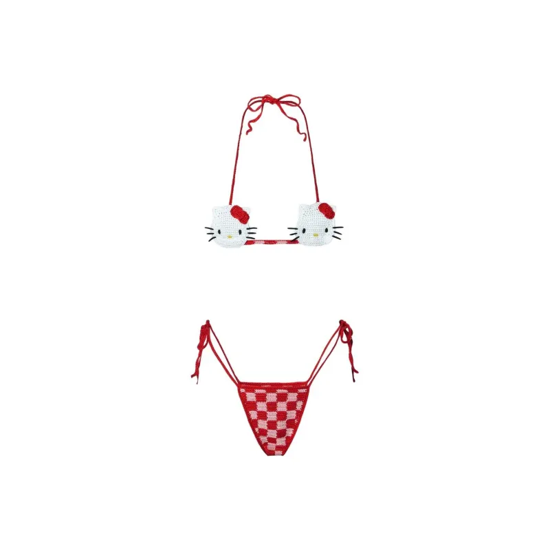 GCDS x Hello Kitty Hello Kitty Crochet Bikini Bikini Women's Purple-0