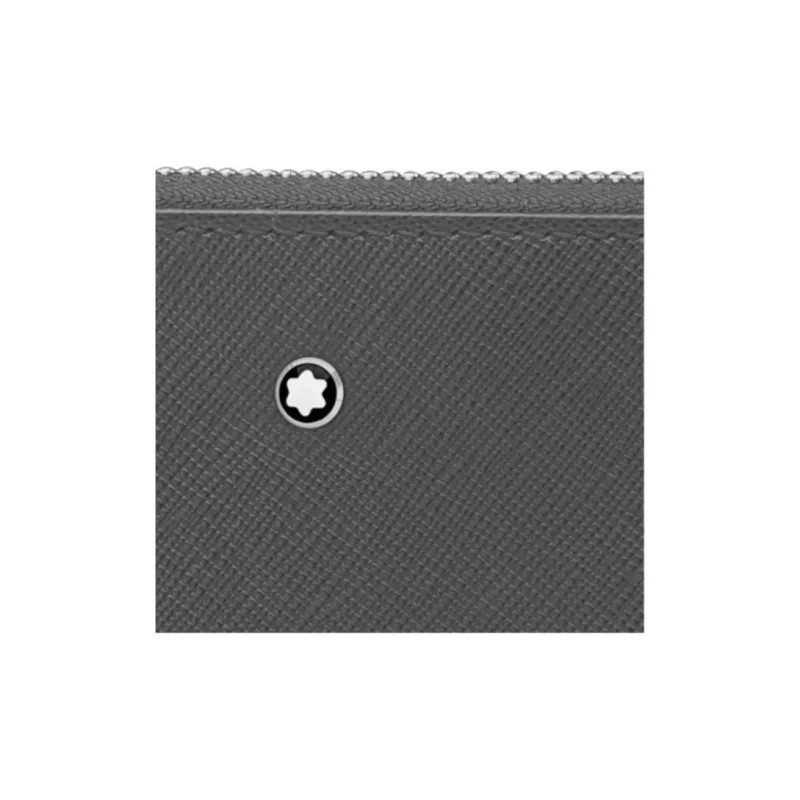 MONTBLANC Leather Clutch Men's Dark Gray-1