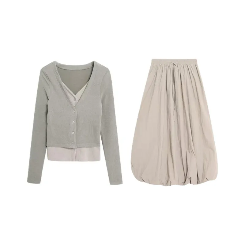KKX Two Piece Skirt Sets Women's-5