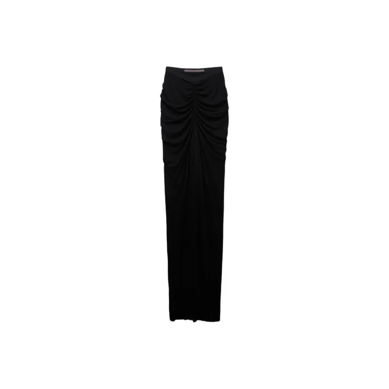 RICK OWENS Lilies Gonna Poppy Skirt Black-0
