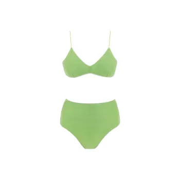 Oséree Lurex High-Waist Bikini Set
