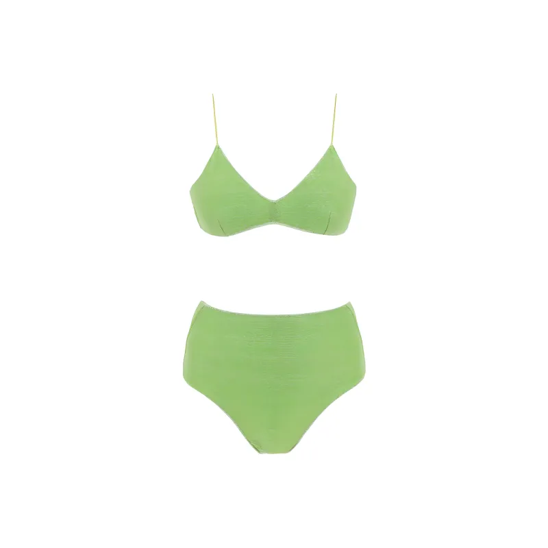 Oséree Lurex High-Waist Bikini Set-0