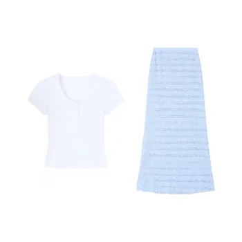 SISC Two Piece Skirt Sets Women's