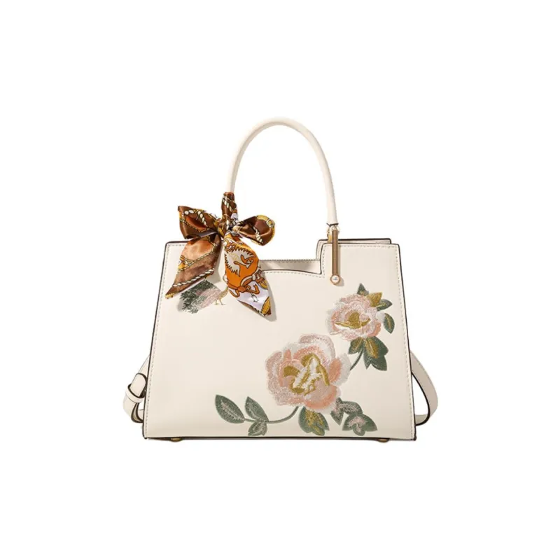 PAYOT Microfiber Synthetic Leather Handbag Women's White-0