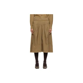 Lemaire Casual Long Skirt Women's Brown