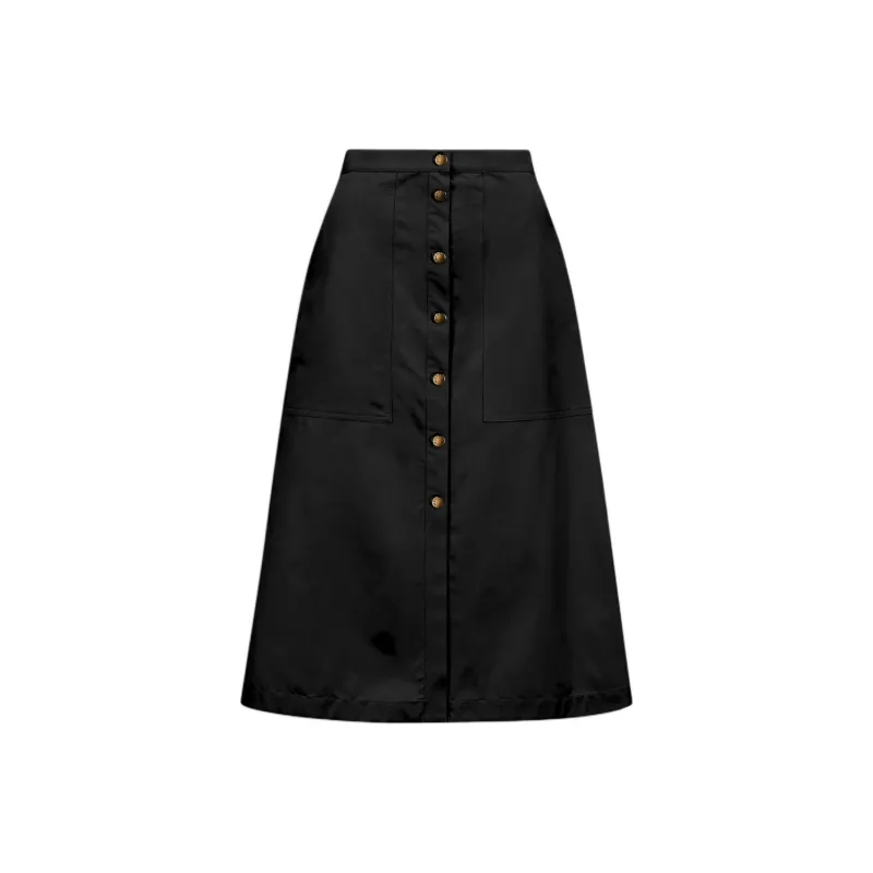Moncler Casual Long Skirt Women's Black-0