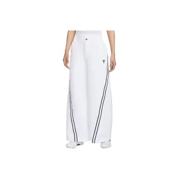 Nike Dri Fit SS25 Casual Pants Women's White Black
