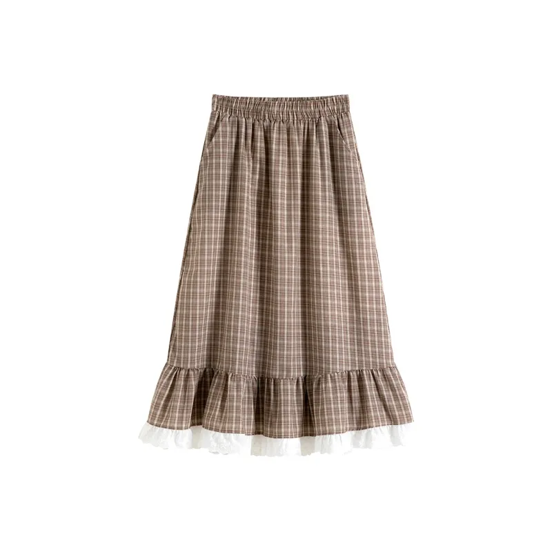 JEANSWEST Casual Long Skirt Women's-0