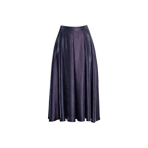 ROEYSHOUSE Casual Long Skirt Women's Purple Gray