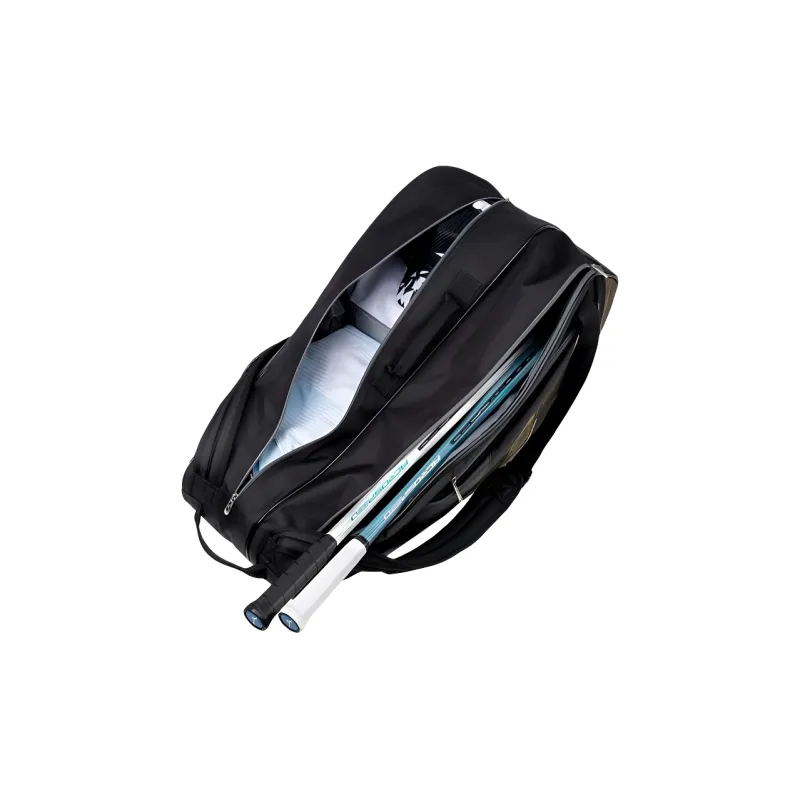 Mizuno Badminton Racket Bags 6 Pack Backpack Black Blue Unisex-2