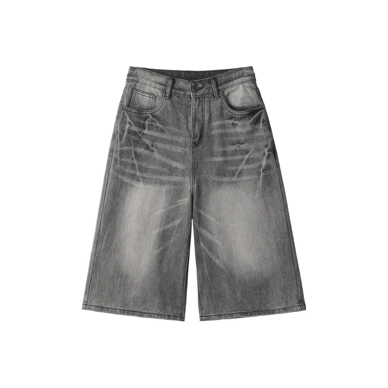 QOTRIOCK Denim Shorts Unisex-4