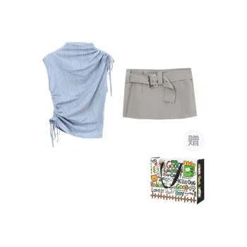 Dippanis Two Piece Skirt Sets Women's