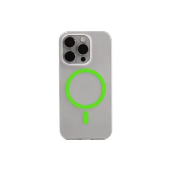 Sopi Acrylic Material Night Light Coil Magnetic Phone Cases Compatible With IPhone 16/15 Pro Max/Apple 13/14 Pro/Max