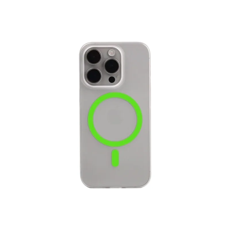 Sopi Acrylic Material Night Light Coil Magnetic Phone Cases Compatible With IPhone 16/15 Pro Max/Apple 13/14 Pro/Max-0