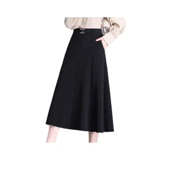 La Chapelle Casual Long Skirt Women's Black