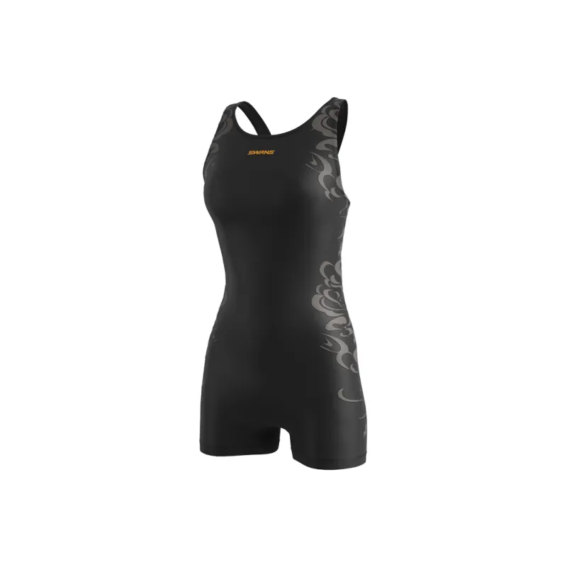 Swans One piece Swimsuit Women's Black-0
