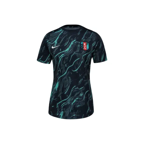 Nike Kc Current 2025 Women's Nike Nwsl Short Sleeve Pre Match Top