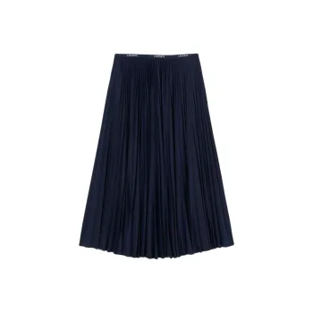 LACOSTE Long Pleated Elasticated Waist Skirt