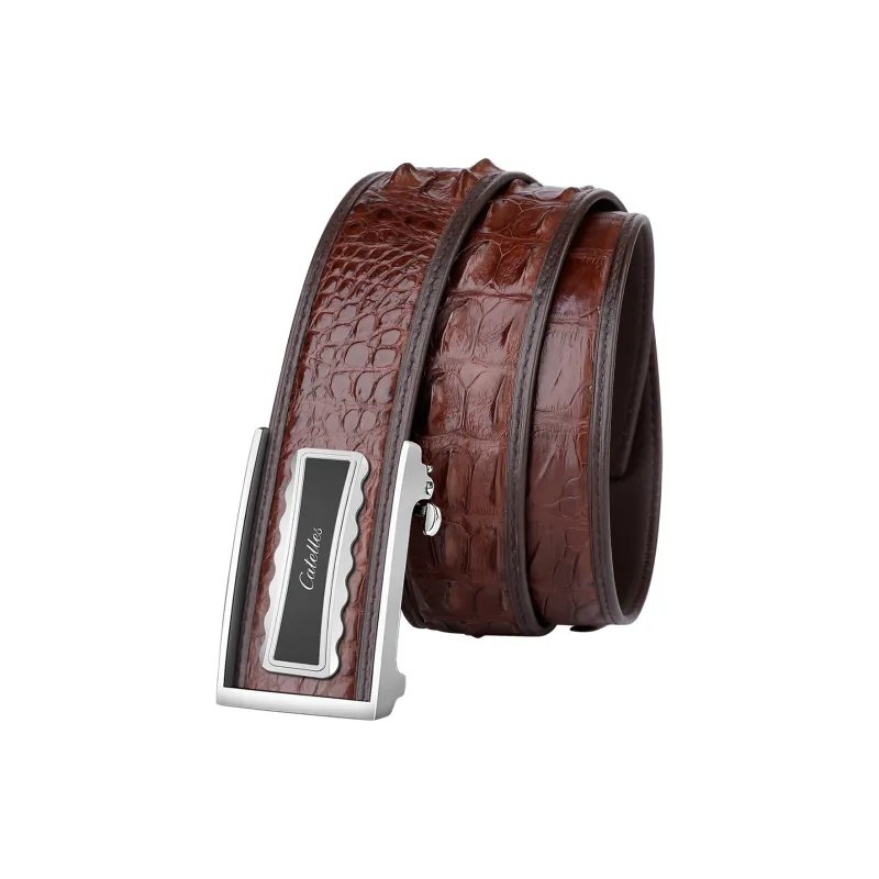 CATELLES Crocodile Leather Belts Men's 3.5cm/3.8cm-8