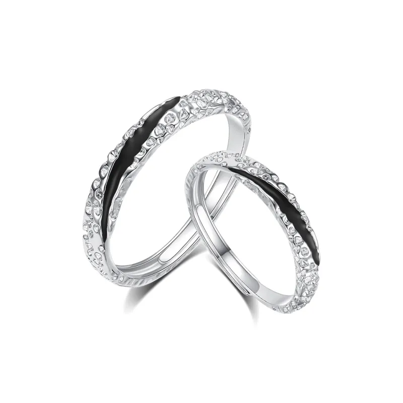 Treasure Flaws S999 Fine Silver Rings Unisex Silver-0