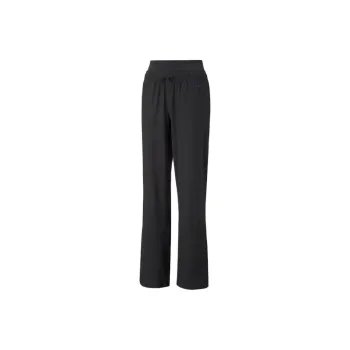 PUMA Modest Activewear Wide Leg Training Pants Women's Athletic Trousers Women's Black