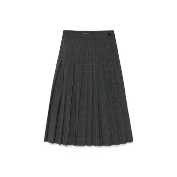 Balenciaga Panelled Pleated Skirt