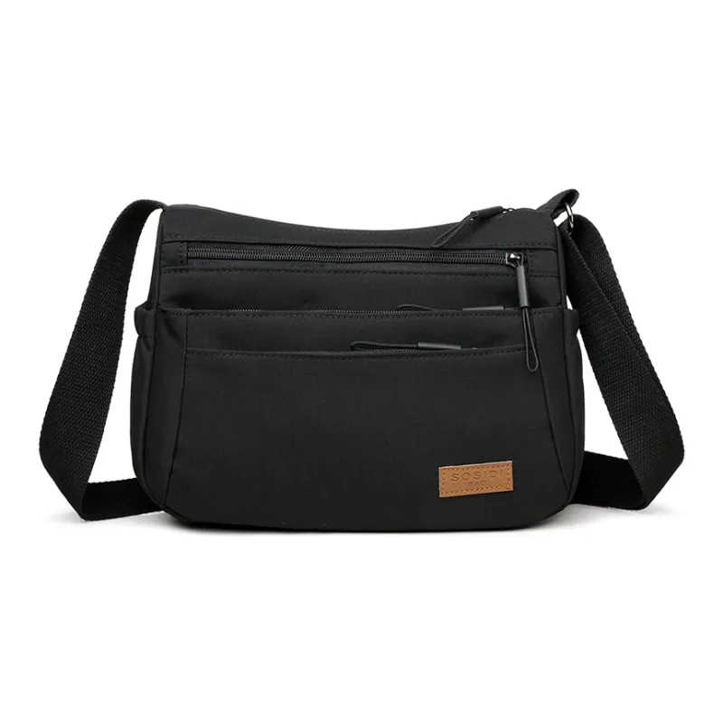 TOUTSEUL YOLO Nylon Fabric Shoulder Bag Women's Ecru/Burgundy/Gray/Black-6