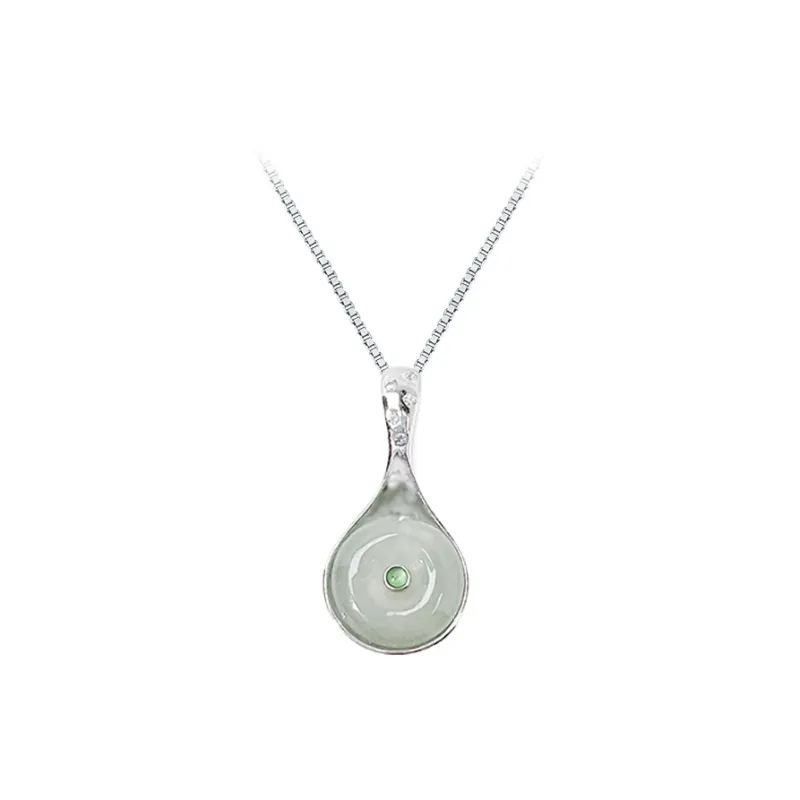 SIYIJIA Ice Glutinous Jadeite Pendants Unisex-0