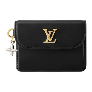 LOUIS VUITTON RECTO VERSOTiny Calfskin Card Holder Women's Black