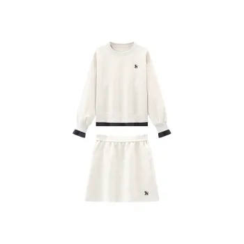 KUHNMARVIN Skirt Set Women's Beige Heather Gray