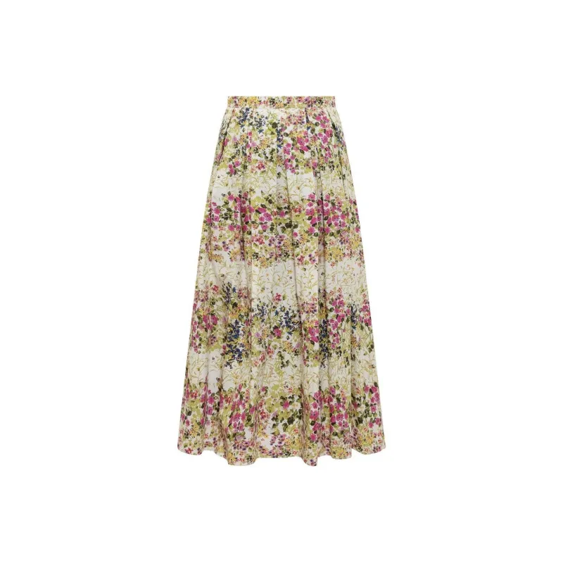 MaxMara Studio Floral print Midi Skirt-0