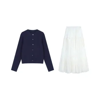 INCO VIBE Skirt Set Women's Cardigan+Skirt