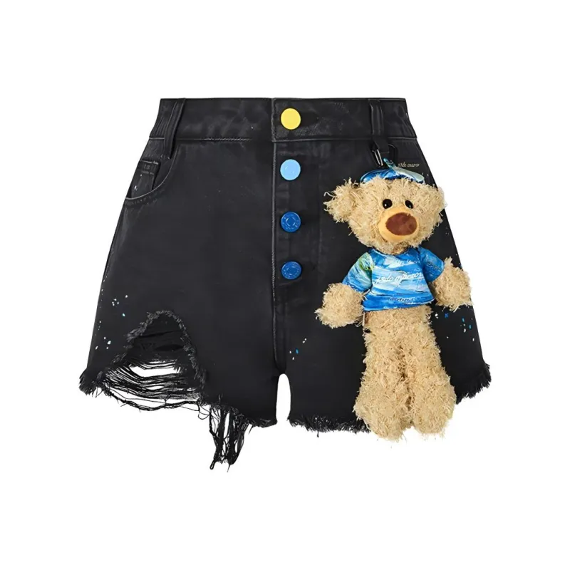 13 DEMARZO Denim Shorts Women's-4