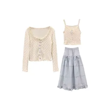 PUREIDOL Two Piece Skirt Sets Women's