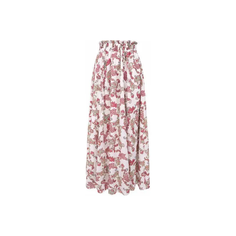 BALNEAIRE Casual Long Skirts Women's Floral Elegance Pink-0