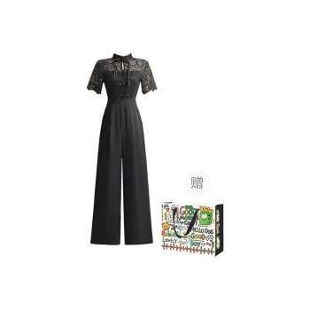 OURUOKE Skirt Set Women's Black