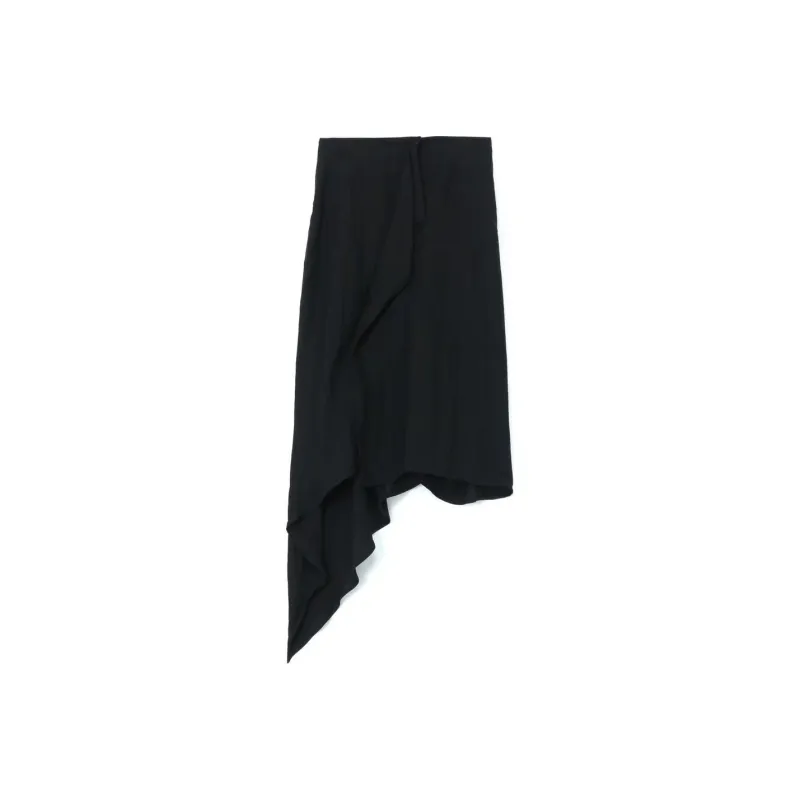 Yohji Yamamoto Casual Long Skirt Women's Black-0