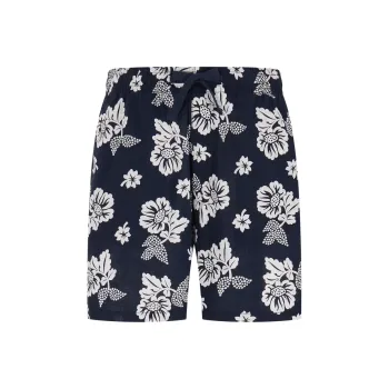 Tommy Hilfiger Casual Shorts Men's Black White Print