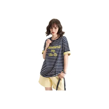 FAWENXIANGZI Drop Shoulder Sleeve T Shirt Women's