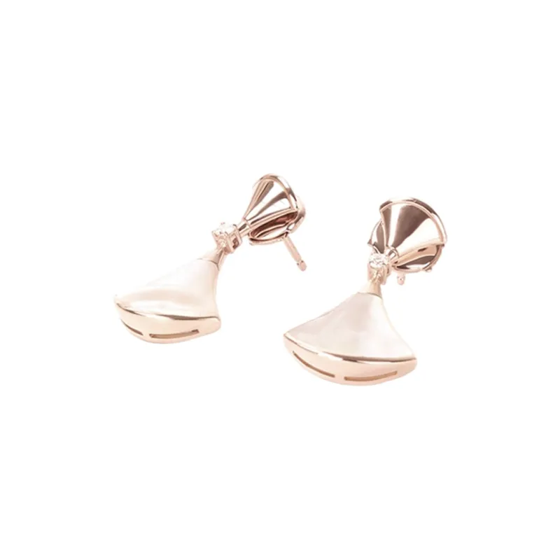 BVLGARI Divas' Dream Series 18K Rose Gold Earrings Women's-3